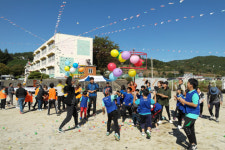 경북 봉화군 재산초등학교 가을운동회 개최