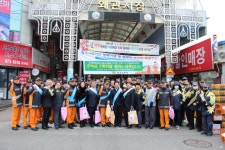 경북소방본부·칠곡소방서, 칠곡군 왜관시장·사회복지시설 방문