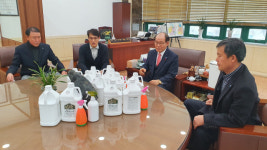 경산  (주)동양에스티·동양정밀, 코로나 19  확산방지 위해 무독성 살균소독제 기증