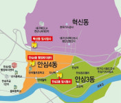 대구 안심3·4동 분동 3동·4동·혁신동 지도 나왔다