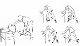 어깨 통증 재활운동 아프지 않을만큼 팔 들어 올리세요