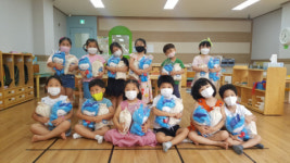 경산 창파유치원 고사리손들 바다야, 아프지마 그림편지와 영상 해양수산부에 보내