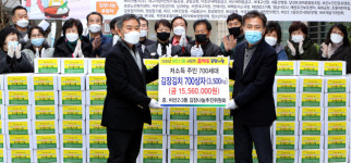 비산2·3동 김장나눔추진위, 저소득가구에 김치 700상자 전달