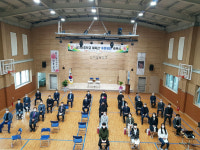 영천 산자연중학교 체육관 ‘푸른평화관’ 준공