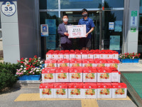 영주 문수면 현이농장, 어려운 이웃에 사과즙 100박스 기탁  