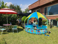 [포토뉴스] 할아버지 댁 앞마당 수영장이 최고예요