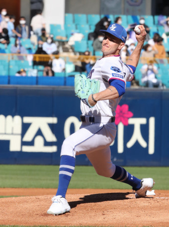 삼성라이온즈 뷰캐넌 '시즌 16승' 다승 선두 우뚝
