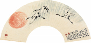 [이인숙의 옛그림 예찬] 붉은 해를 향해 비상하는 학처럼 멀리 날아