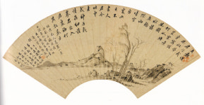 [이인숙의 옛그림 예찬] <165>젊은 김정희의 시서화를 한 눈에 보여주는 부채그림