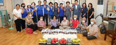 동인동 바르게살기위원회,말복맞이 어르신 삼계탕 및 다과 대접