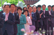 [포토뉴스] 부처님 오신 날 봉축 대법회 축사하는 洪시장