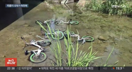 공공자전거 들더니 하천으로 툭…2분 만에 12대 내던진 남성