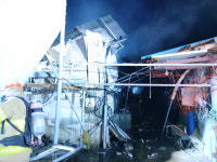 의성군 비안면 돼지농장 화재…돼지 300마리 숨져