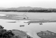 [김태형의 찰나의 순간 역사적 기록]  1973년 낙동강 화원유원지 모래찜질