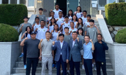 대한복싱훈련장에서 전지 훈련 중인 인도네시아 서자바주 복싱팀  영주시의회 방문