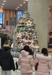 수성구립 용학도서관 1천권 책으로 만든 북트리