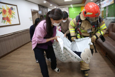 대구북부소방서, 요양병원 등 실제 피난훈련 실시