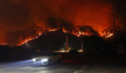 법무부 산불 확산에 안동 교도소 수용자 이송 진행