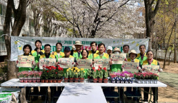 공무원연금공단 대구지부, 폐화분 재활용 반려식물 나눔