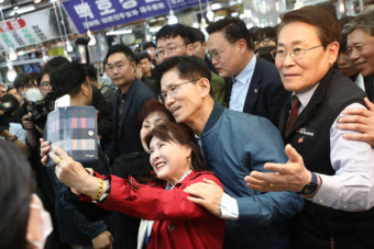 국힘 대선 후보 김문수, 反이재명 빅텐트·개헌·단일화 '의지'