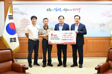 ㈜씨에이치테크, 김천시에 1천100만원 상당 이불 100채 기탁