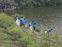 농어촌공사 청송영양지사, 고현저수지 환경정화 나서