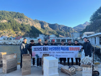 울릉군,  홍해삼 방류 ‧ 서식지 조성… 수산자원 회복 박차