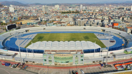 문경 야간경기 문제 없다 시민운동장에 32m 조명타워