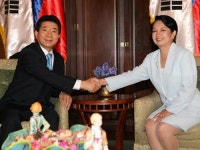 논산 오거리, 불법 현수막 널려