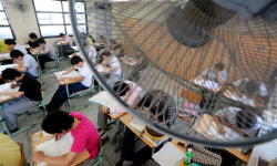 무더위 속 학구열…