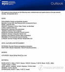 EPA OUTLOOK