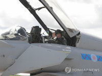 BRITAIN DEFENCE SIR CHRIS HOY TAKES A RIDE IN A TYPHOON JET