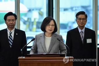 대만 총통, 中반대속 하와이 도착…美정계인사 회동