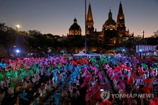멕시코 과달라하라 '테킬라' 시음 행사장