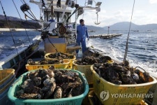 JAPAN PHOTO SET EARTHQUAKE ANNIVERSARY OYSTER FARMER