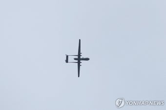 가자지구 북부 상공 비행하는 이스라엘 드론