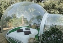1천500만원 투명텐트 누워서 하늘 보면