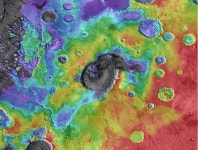 화성 초거대 화산 흔적 발견, NASA