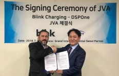 디에스피원, 美 전기차 충전기 1위 블링크와 합작법인 설립