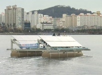 바다 위 발전소, 해상 태양광 발전기 시험가동