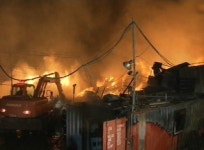 7시간 동안 활활~ 의류공장 화재 1억 원 피해