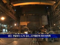 산업생산 3개월째 하락…22개월 만 최대 감소폭