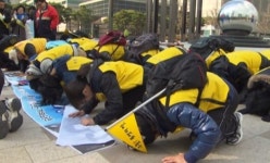 도보 600km…통영의 딸 구출행진 서울 도착