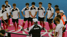 하키 한국남자, 독일에 석패