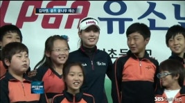 [이슈]김자영, 골프 꿈나무 레슨