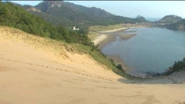 바다 섬 속의 사막 풍성사구 사라질 위기, 왜?