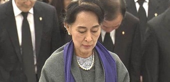 아웅산 수치 여사, 광주 5·18 국립묘지 참배