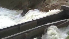 경주 산대저수지 붕괴 사고, 응급 복구 시작
