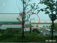 충남 아산테크노밸리 신축 중인 7층 건물 붕괴 위기