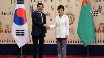 박 대통령, 투르크메니스탄 대통령과 정상회담